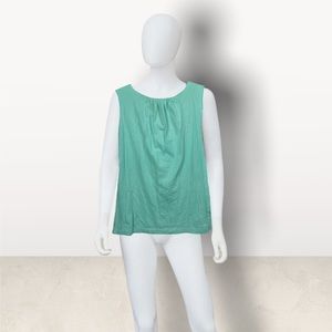 Lands end super soft sleeveless top back keyhole closure womens Med 10/12 light